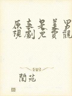 原来是美男啊电视剧免费观看全集封面