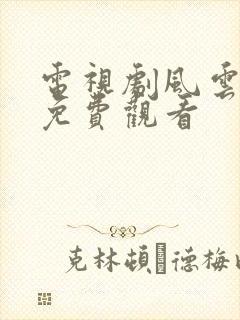 电视剧风云全集免费观看