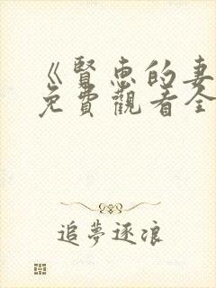 《贤惠的妻子》免费观看全集电影