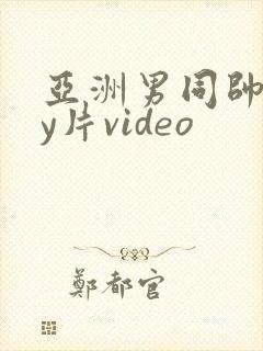 亚洲男同帅gay片video封面
