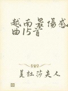 越南最伤感的歌曲15首