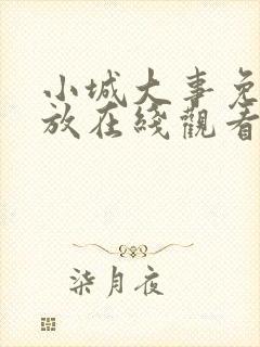 小城大事免费播放在线观看全集