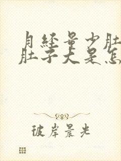 月经量少肚子胀肚子大是怎么回事