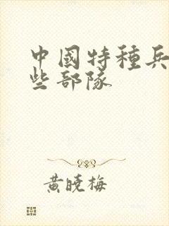 中国特种兵有哪些部队封面