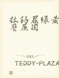 拉的尿绿黄是什么原因