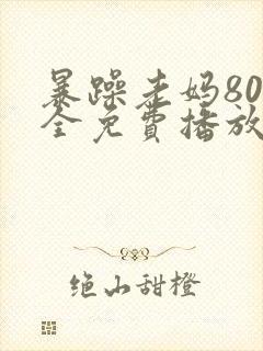 暴躁老妈80集全免费播放电视剧下载