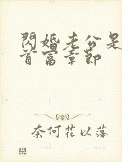 闪婚老公是千亿首富章节封面