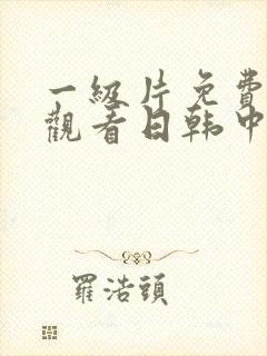 一级片免费在线观看日韩中文字幕封面
