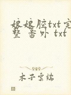 娘娘腔txt完整 番外 txt