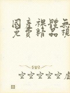 国产裸体无遮挡免费精品视频