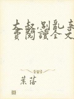 大叔,别乱来免费阅读全文