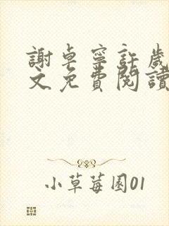 谢卓宁许岁年全文免费阅读笔趣阁