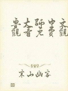 鲁大师中文在线观看免费观看电视剧