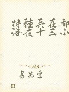 特种兵在都市杨洛夜十三小说