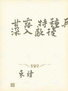 甘露 特种兵之深入敌后