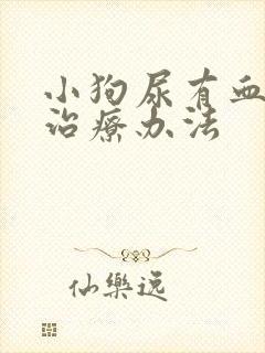 小狗尿有血常见治疗办法