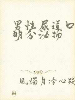 男性尿道口有透明分泌物