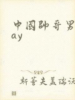 中国帅哥男男gay