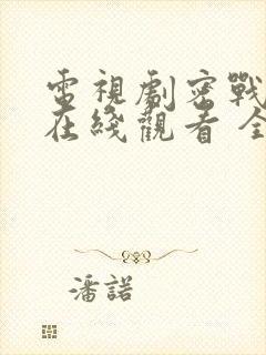 电视剧密战无声在线观看 全集封面