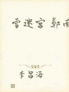 雪迷宫 郑南