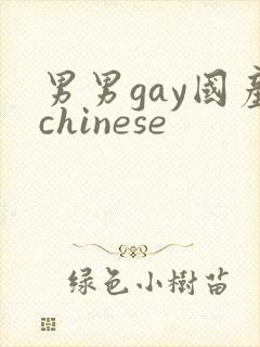 男男gay国产chinese