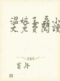 温婉王磊小说全文免费阅读无弹窗