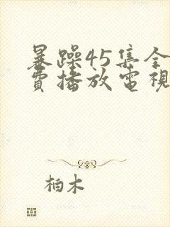 暴躁45集全免费播放电视剧