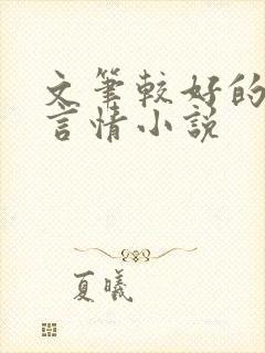 文笔较好的现代言情小说封面