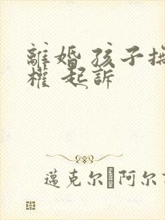 离婚 孩子抚养权 起诉