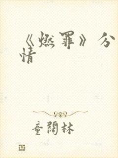 《燃罪》分集剧情