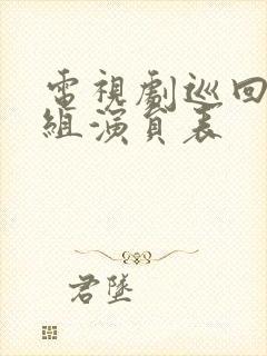 电视剧巡回检查组演员表