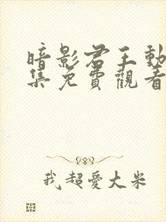 暗影君王动漫全集免费观看第一季