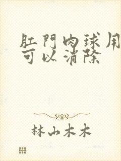 肛门肉球用什么可以消除