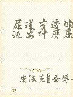 尿道有透明液体流出什么原因