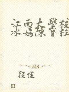 江南大学校花陆冰嫣陈宝柱