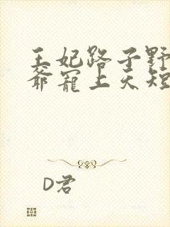 王妃路子野,王爷宠上天短剧