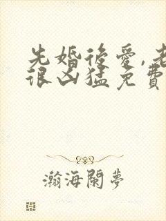 先婚后爱,老公很凶猛免费阅读