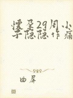 怀孕29周小肚子隐隐作痛封面