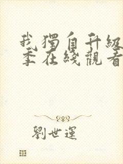 我独自升级第二季在线观看完整版封面