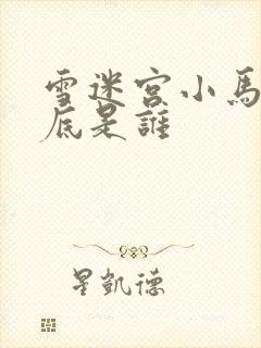 雪迷宫小马哥到底是谁