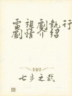 电视剧执行法官剧情介绍