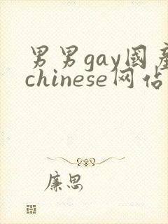 男男gay国产chinese网站