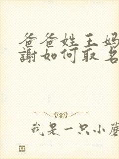 爸爸姓王妈妈姓谢如何取名