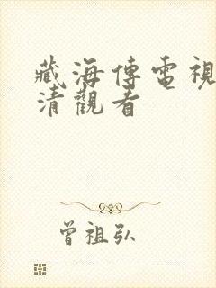 藏海传电视剧高清观看封面