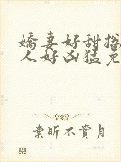 娇妻好甜总裁大人好凶猛免费小说