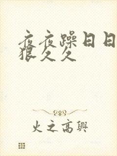 夜夜躁日日躁狠狠久久