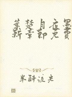 叶楚月夜墨寒最新章节免费更新