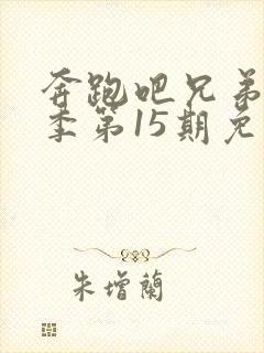 奔跑吧兄弟第一季第15期免费观看