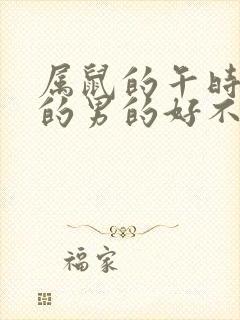 属鼠的午时出生的男的好不好