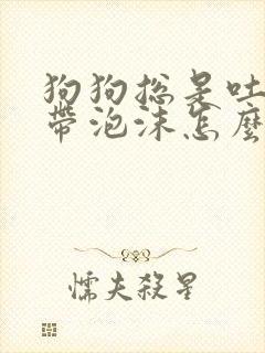 狗狗总是吐黄水带泡沫怎么办